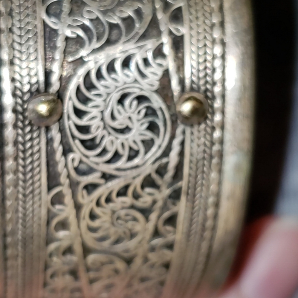 Silver Bracelet With Scroll Work - image 7